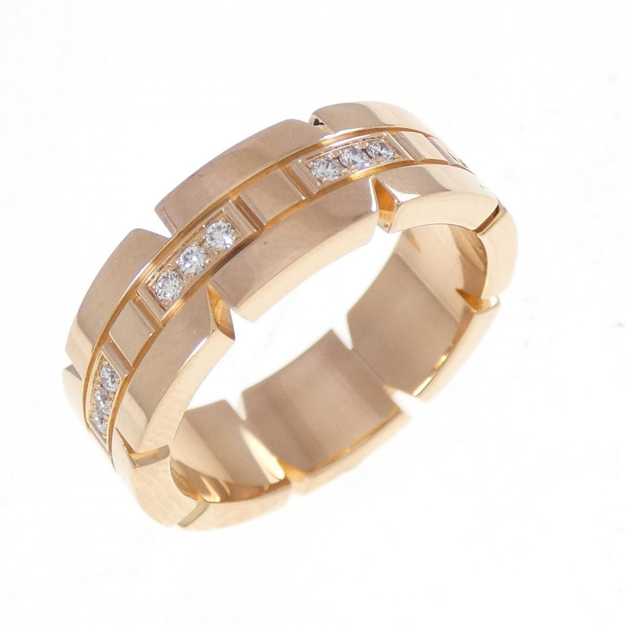 カルティエ タンクフランセーズ ハーフダイヤ リング