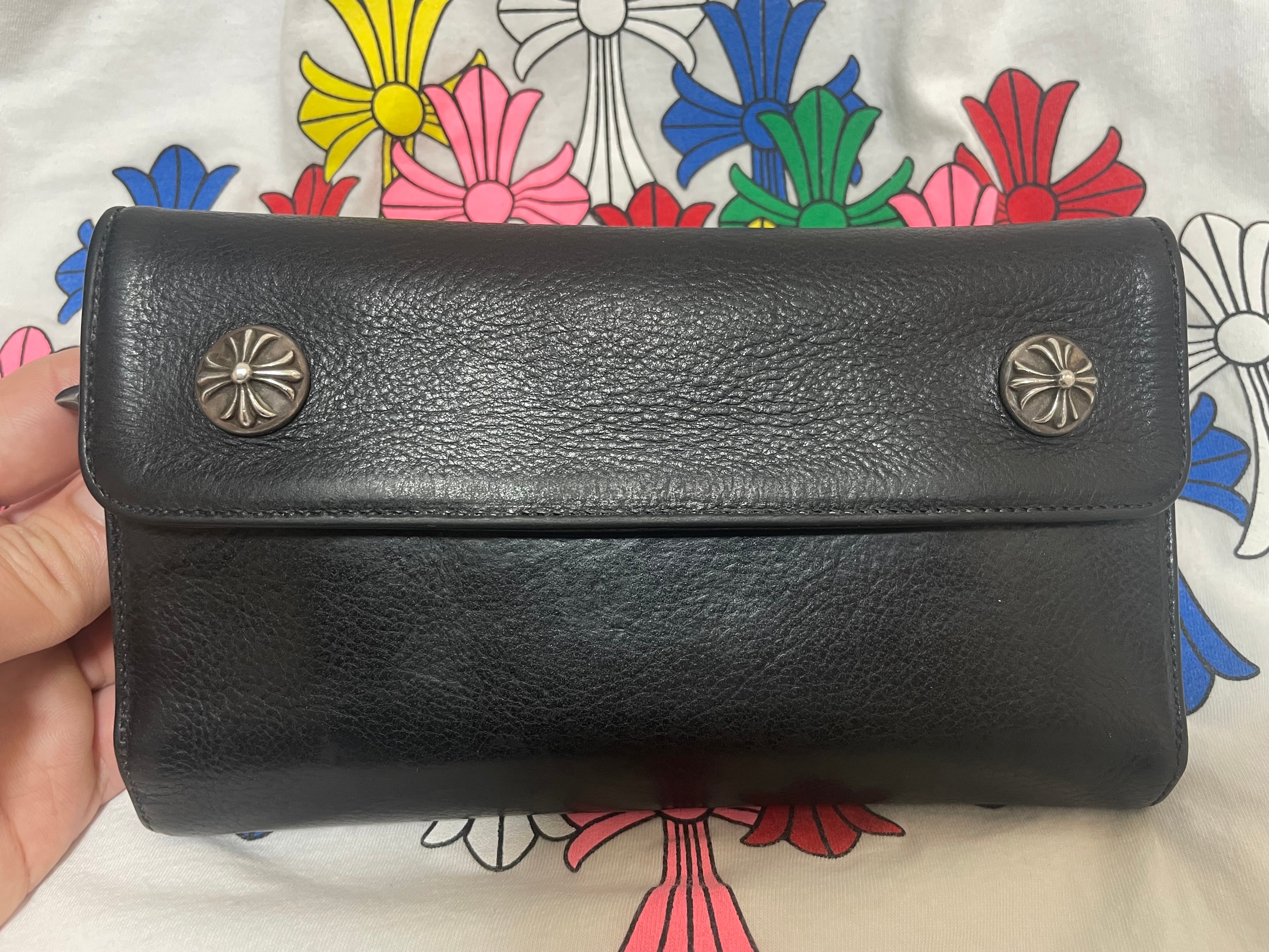 Chrome Hearts Wave Wallet Leather "Black"