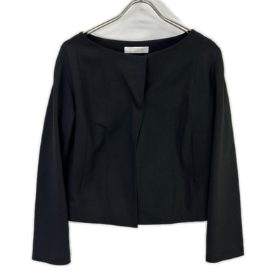 クロエ 19AVE39-9A061 ブラック バックリボン ノーカラージャケット 36
