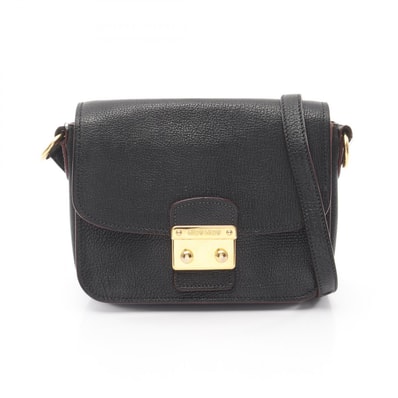ミュウ ミュウ Miu Miu MADRAS BICOLORE マドラス ショルダーバッグ バッグ レザー レディース ブラック系 RTC460 【中古】