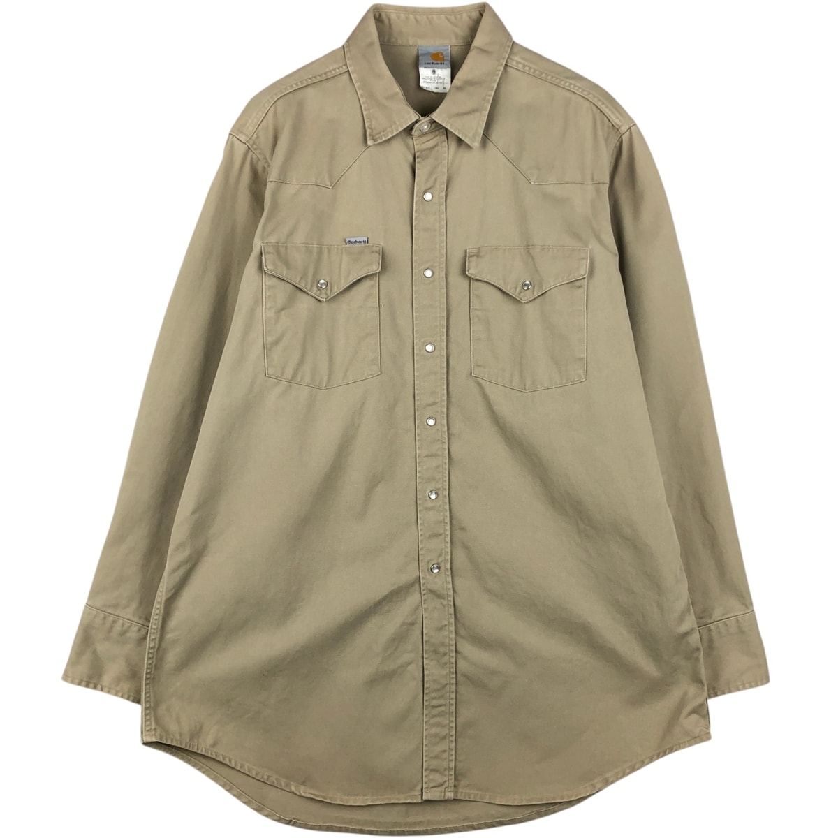 古着 カーハート Carhartt 長袖 ウエスタンシャツ USA製 メンズXL相当/eaa647686