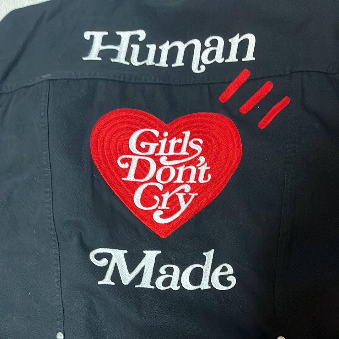 ヒューマンメイド x ガールズドントクライ ワークジャケット "ブラック" / ヴェルディ