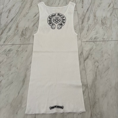Chrome Hearts Horseshoe Tank Top "White"