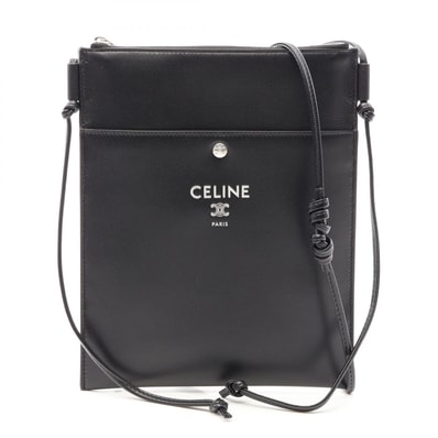 セリーヌ CELINE シャープポーチ テイク アウェイ ショルダーバッグ バッグ レザー レディース ブラック系 L103B2K0538SI 【新品】