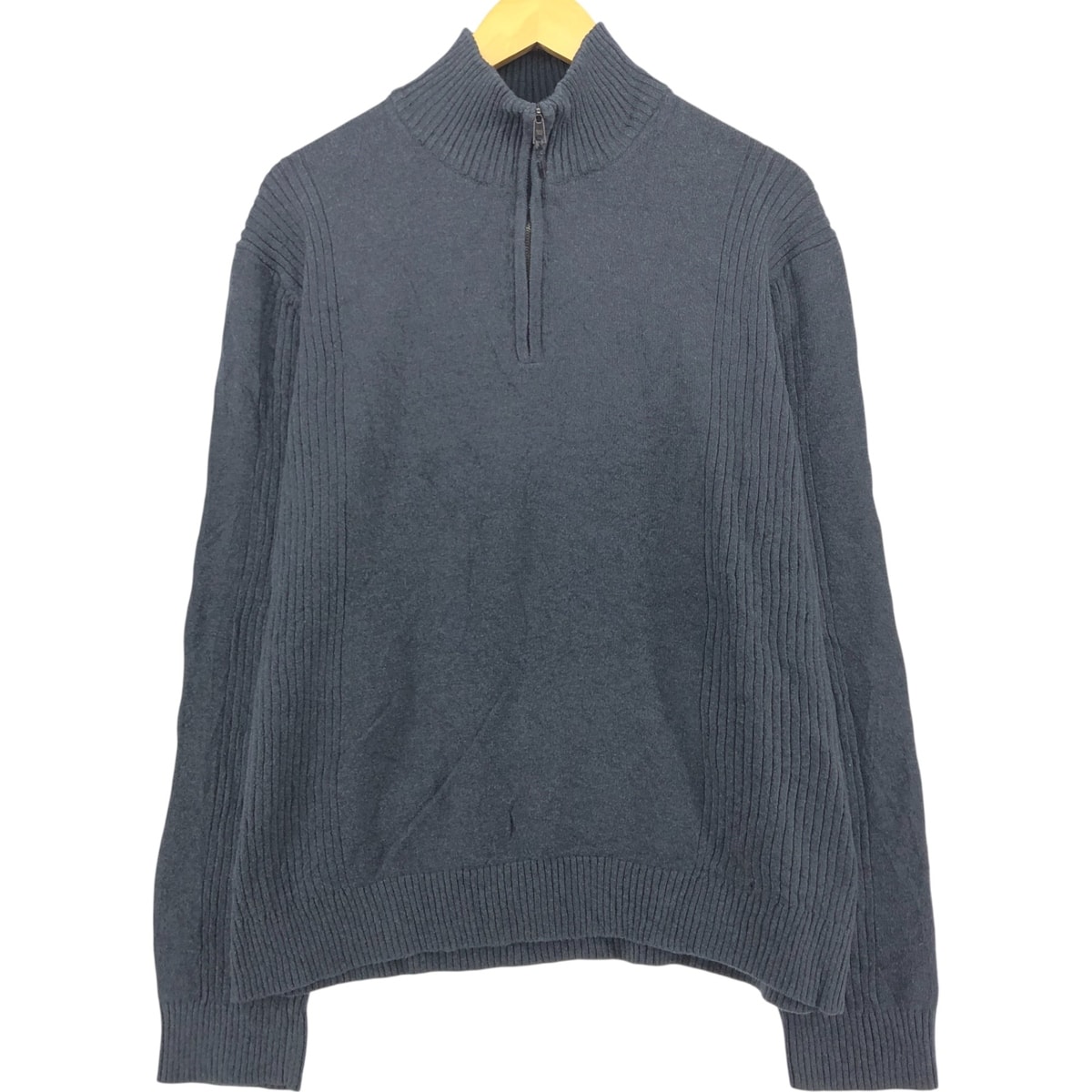 古着 カルバンクライン Calvin klein リブ編み コットンニットハーフジップセーター メンズXL相当/eaa501704 【中古】 【250504】/eaa501704