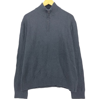 古着 カルバンクライン Calvin klein リブ編み コットンニットハーフジップセーター メンズXL相当/eaa501704 【中古】 【250504】/eaa501704