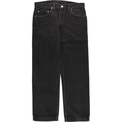 古着 90年代 リーバイス Levi's 505 REGULAR FIT STRAIGHT LEG ブラックデニム テーパードデニムパンツ カナダ製 メンズw34相当 ヴィンテージ/eaa495435