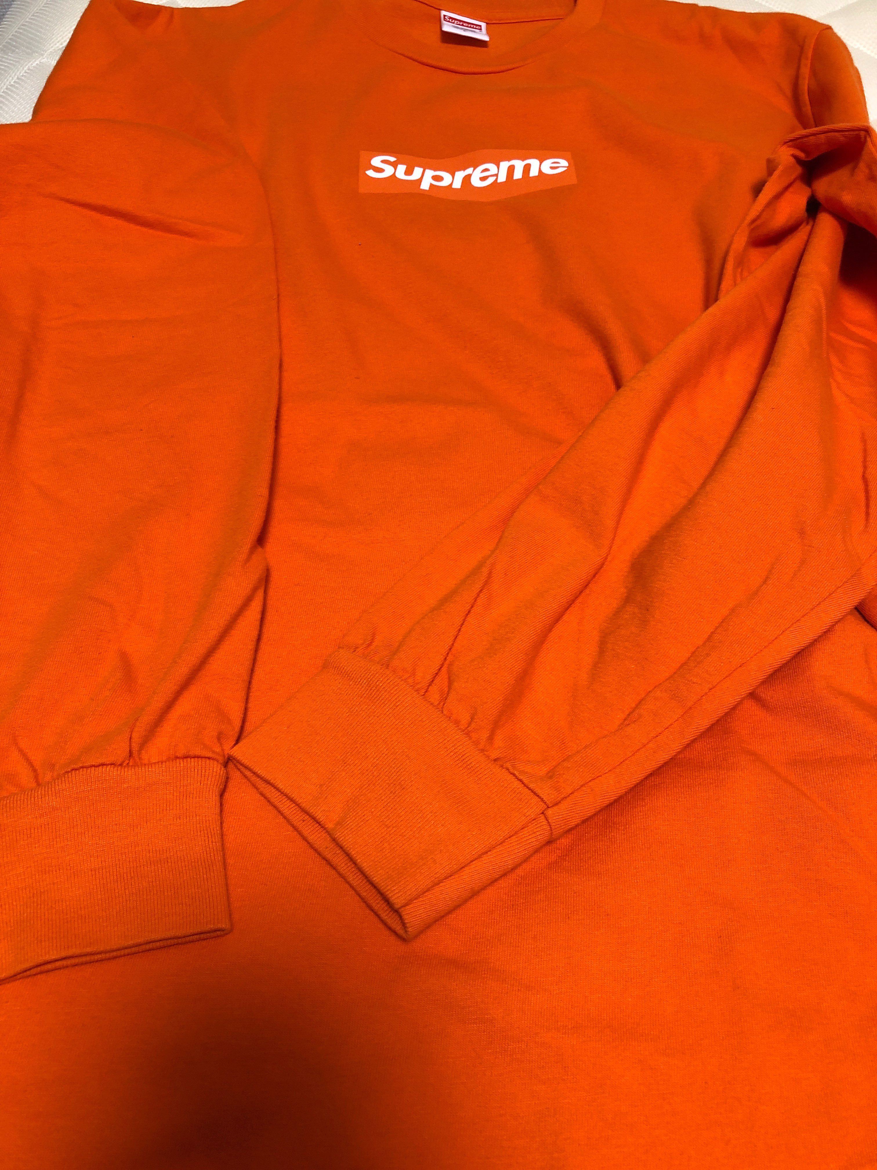 Supreme Box Logo L/S Tee "Orange"