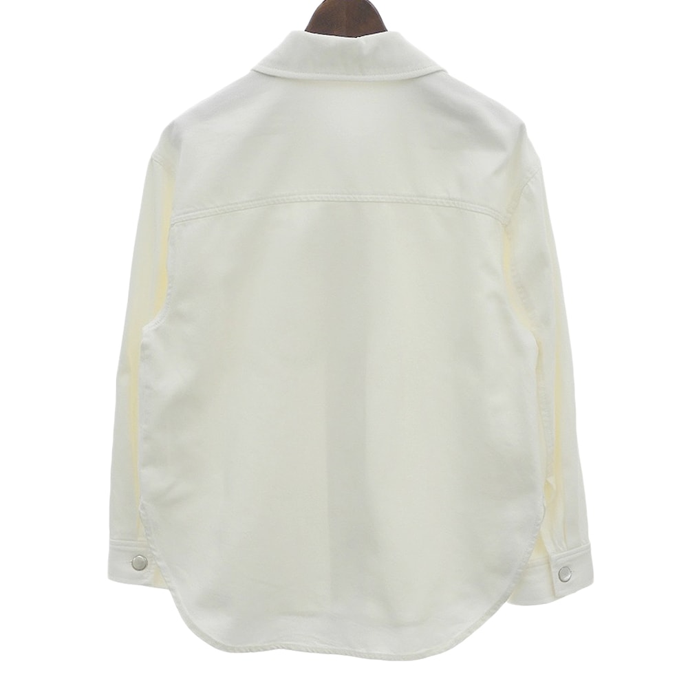 レディース 新品 theory luxe 今季デニムシャツジャケット Ivane 白