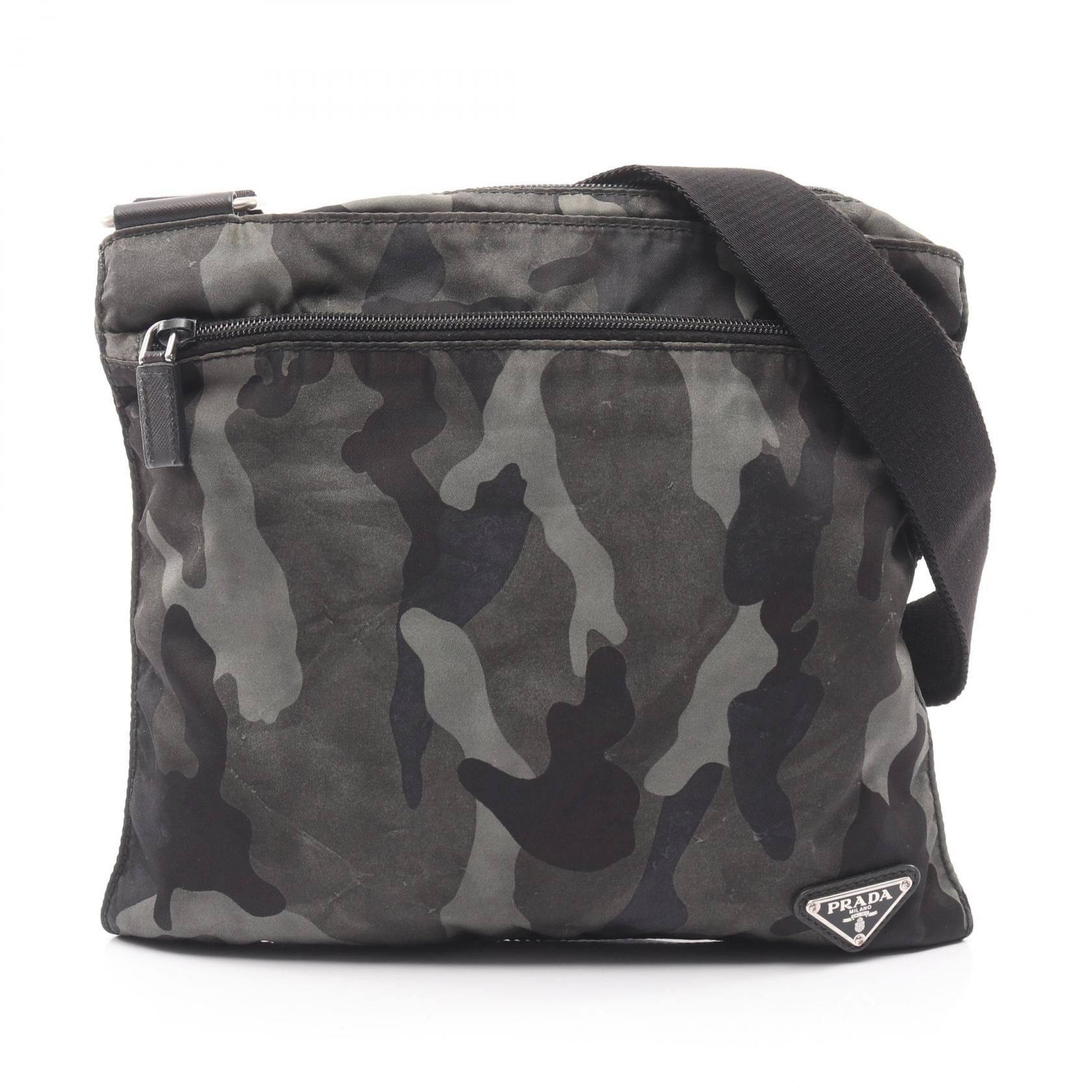 プラダ PRADA ショルダーバッグ バッグ ナイロン レディース グリーン系 / マルチカラー 【中古】