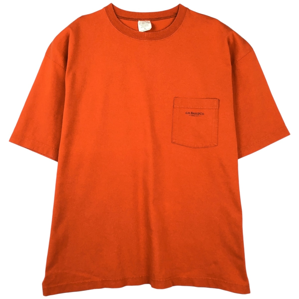 古着 ジーエイチバス G.H.Bass 半袖 ポケットTシャツ USA製 メンズL相当/eaa621892