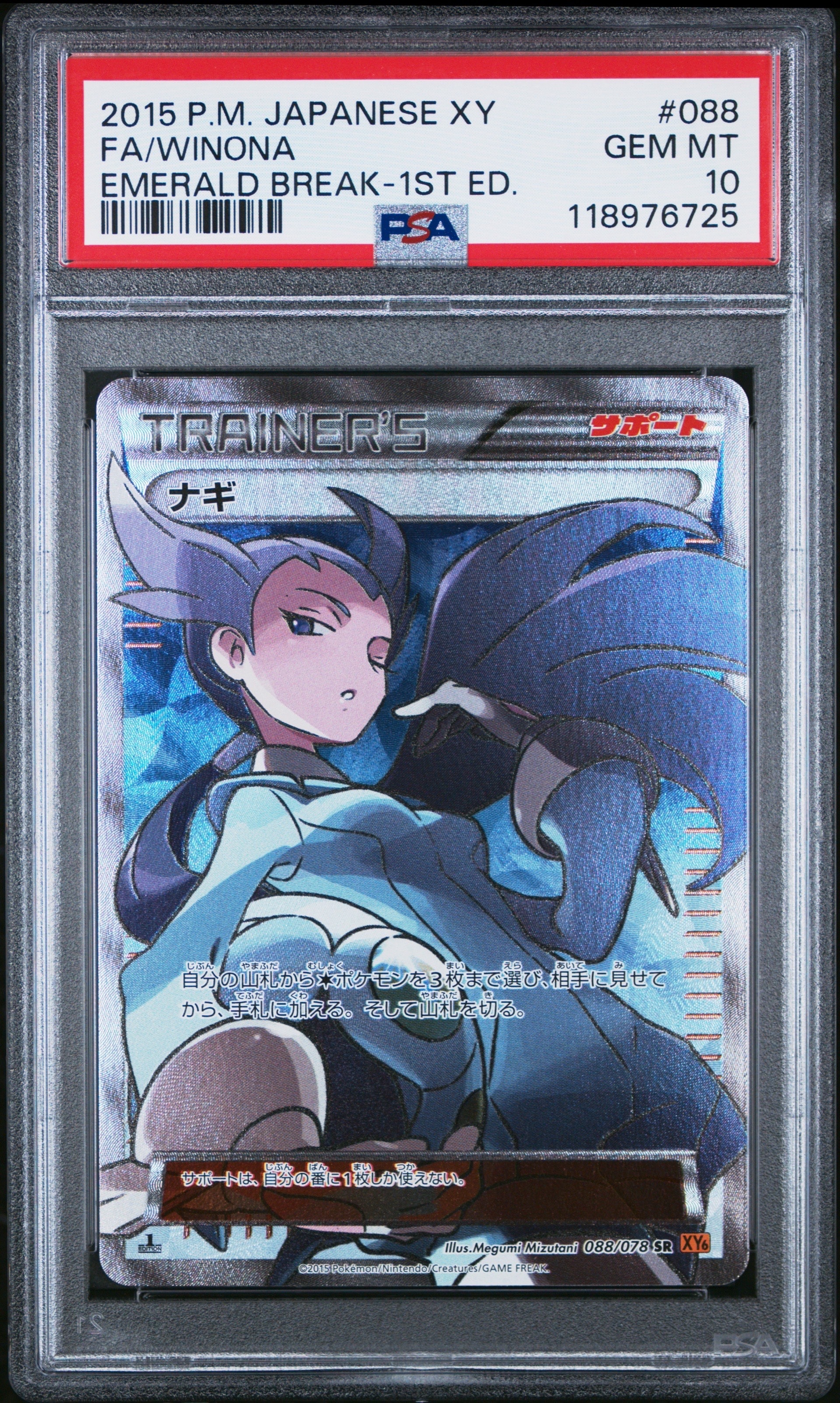Pokémon Card ナギ SR XY6 エメラルドブレイク 088/078 ナギ ポケモンカード 088/078 SR XY6「エメラルドブレイク」 ポケカ