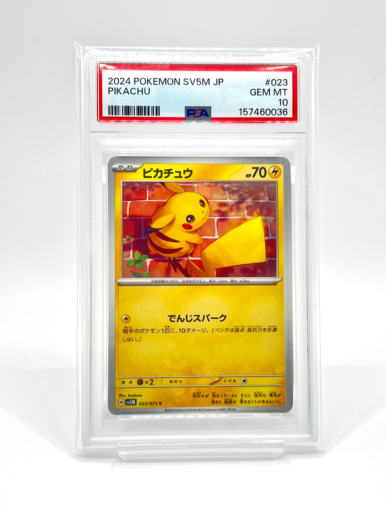 PSA10】ピカチュウ C [SV5M 023/071]](拡張パック「サイバージャッジ