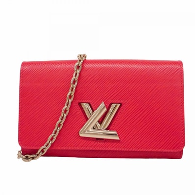 【6dd4417-k】ルイヴィトン ショルダーウォレット エピ ポルトフォイユツイストチェーン M62455 フリージア【中古】レディース