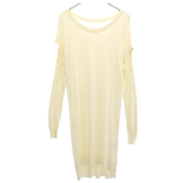 MM6 エムエムシックス 長袖 ニット ワンピース S ホワイト系 Martin Margiela チュニック