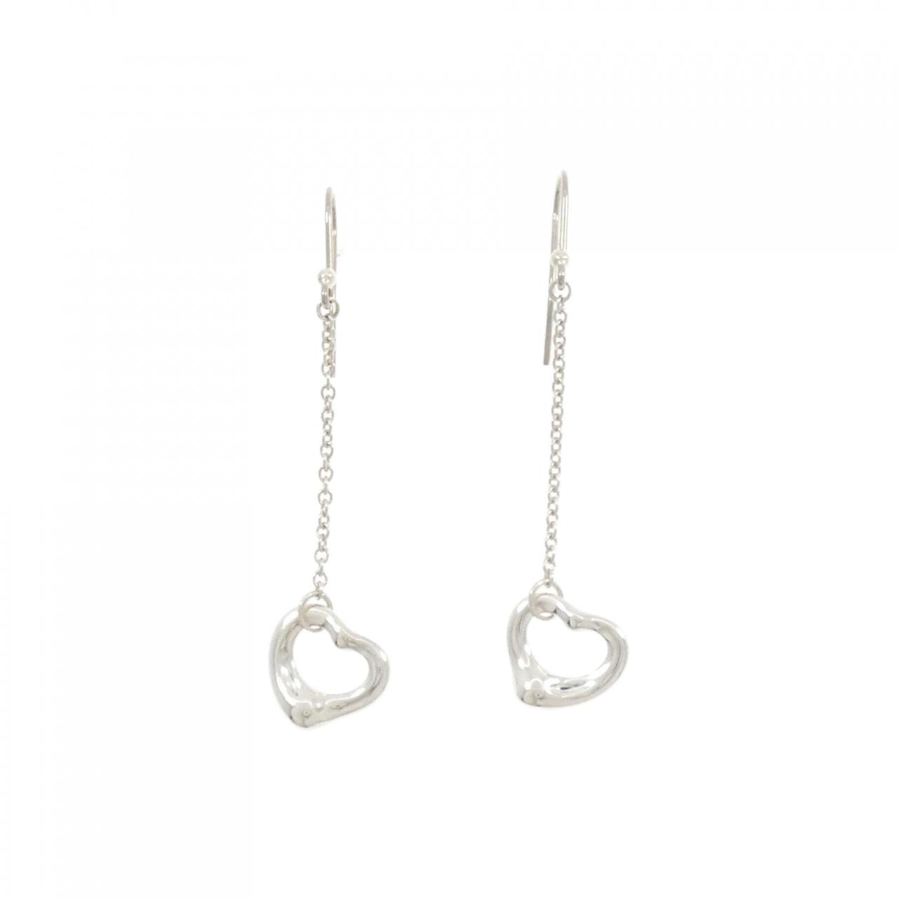 ティファニー オープンハート ドロップ ピアス