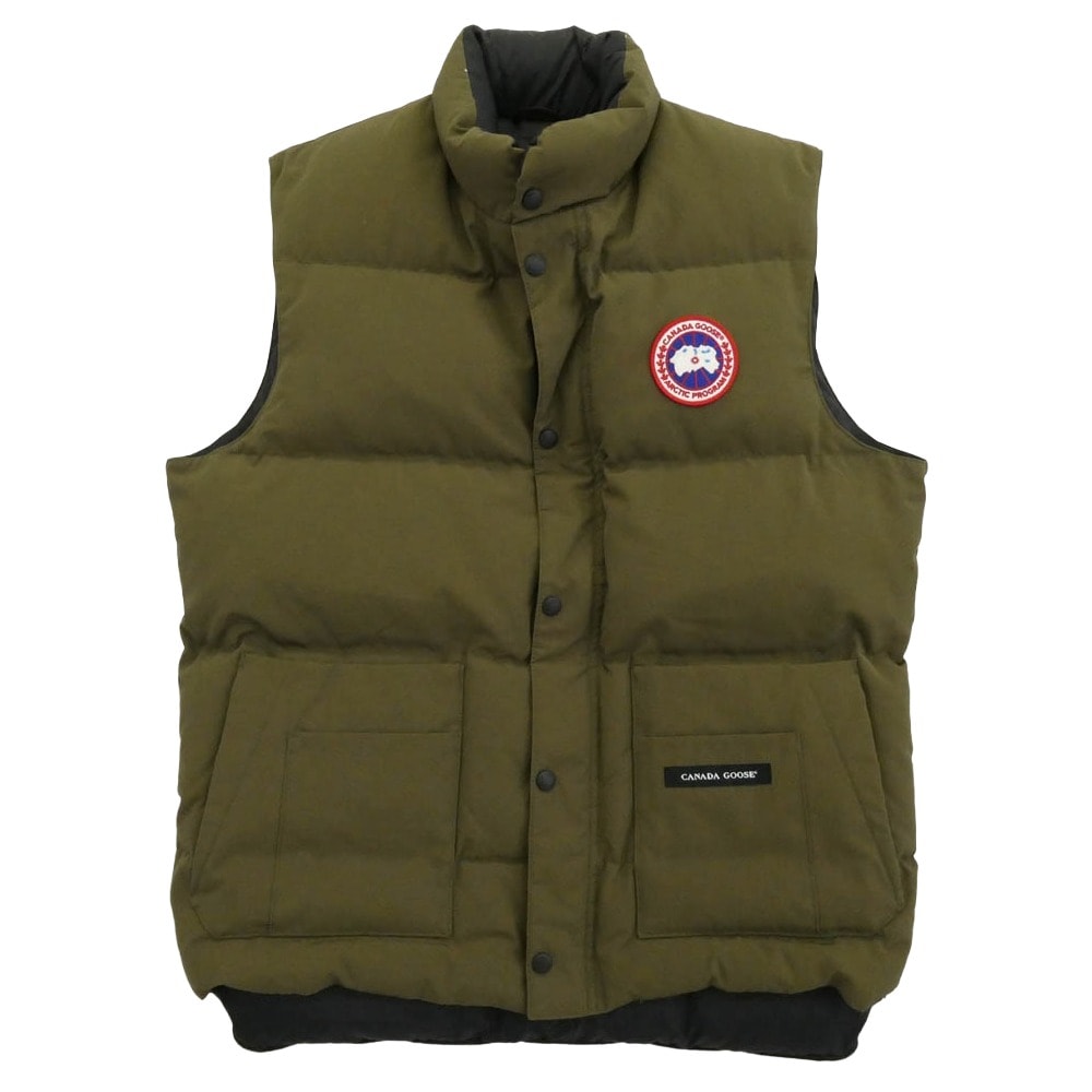 CANADA GOOSE カナダグース ベスト 4125M FREESTYLE VEST フリースタイル ベスト ダウンベスト カーキ系【中古】