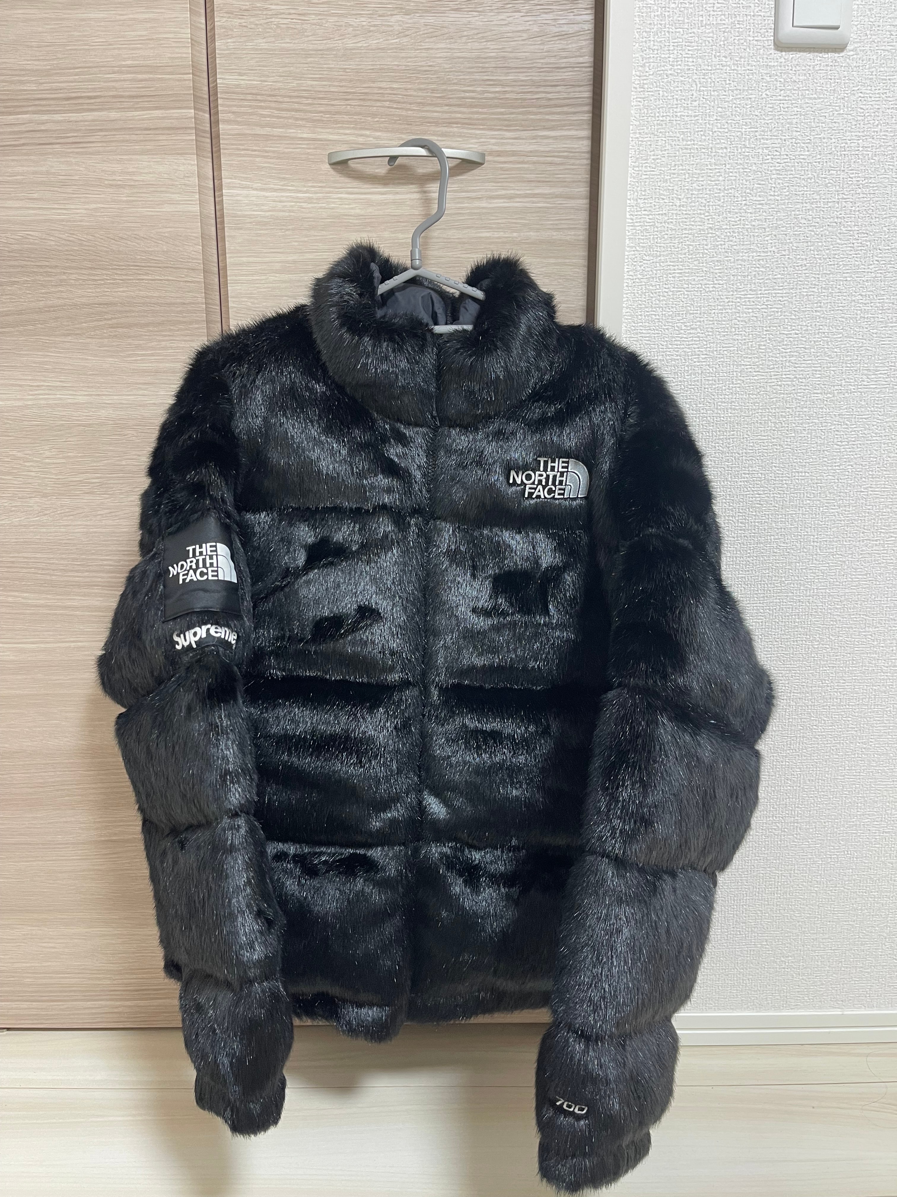 Supreme x The North Face Faux Fur Nuptse Jacket "Black"