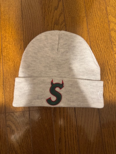 Supreme New Era Devil S Logo Beanie "Ash Grey"