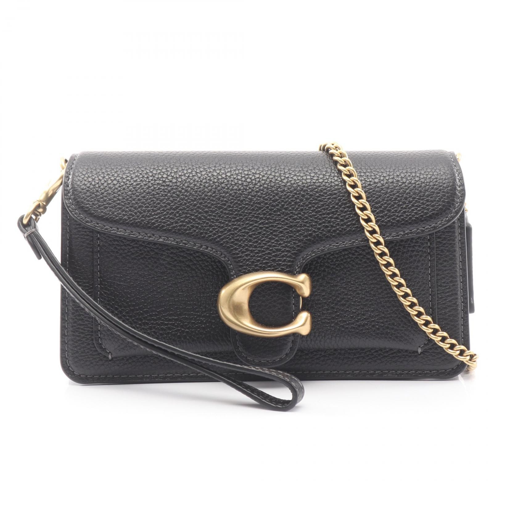 コーチ COACH タビー チェーン クロスボディ バッグ19 ショルダーバッグ バッグ レザー レディース ブラック系 CBF14B4 【新品】