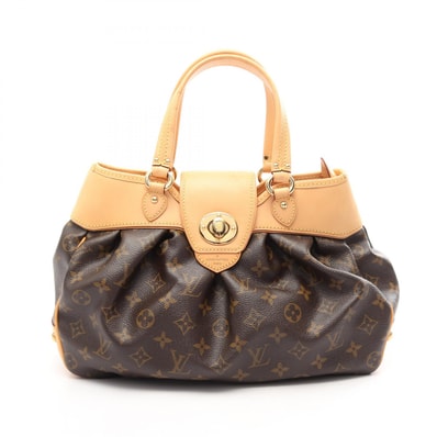 ルイ・ヴィトン LOUIS VUITTON ボエシPM モノグラム ハンドバッグ バッグ PVCコーティングキャンバス レザー レディース ブラウン系 M45715 【中古】