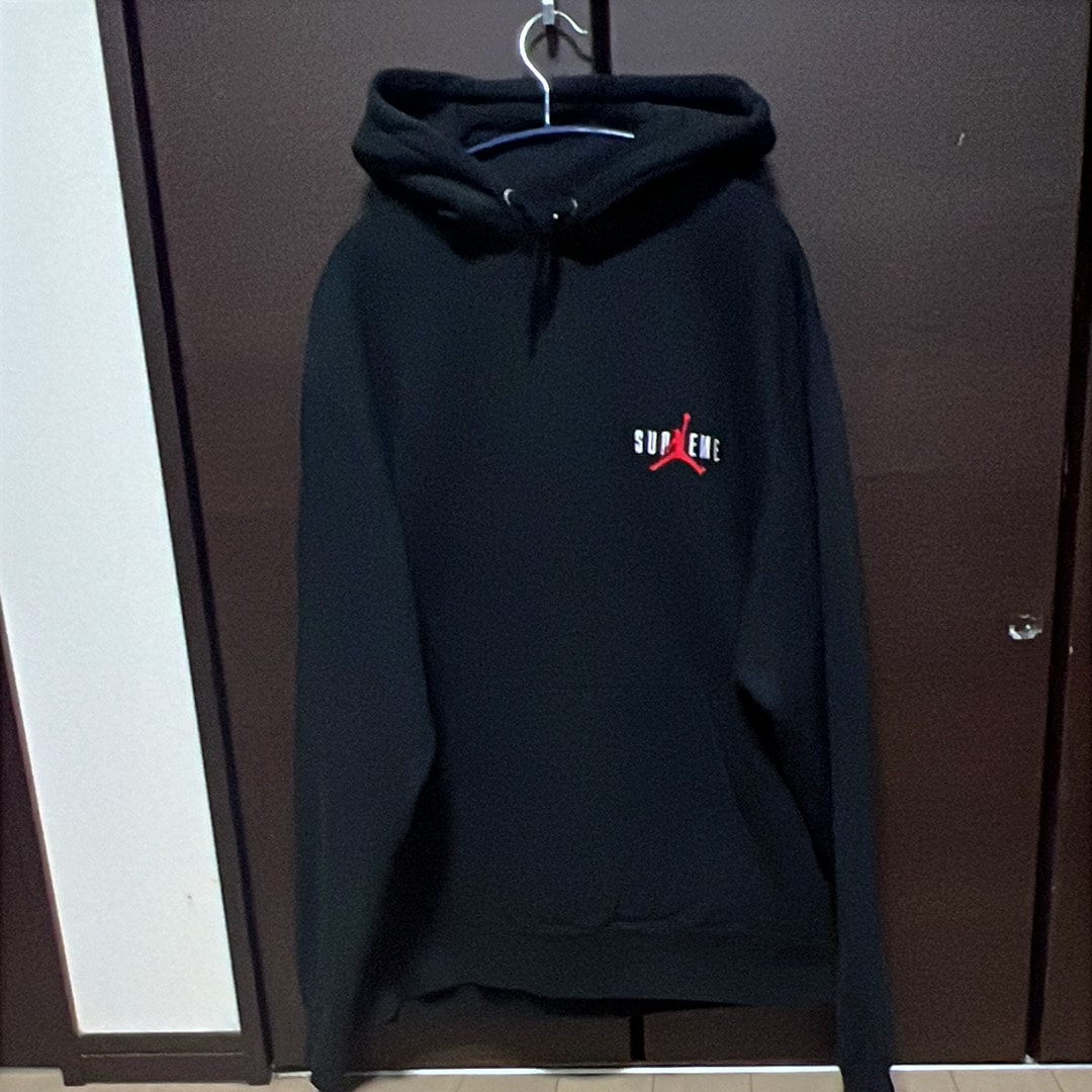 Supreme x Jordan Hooded Sweatshirt "Black"