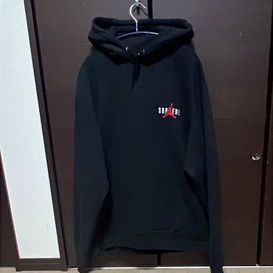 Supreme x Jordan Hooded Sweatshirt "Black"