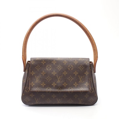 ルイ・ヴィトン LOUIS VUITTON ミニルーピング モノグラム ハンドバッグ バッグ PVCコーティングキャンバス レザー モノグラム レディース ブラウン系 M51147 【中古】
