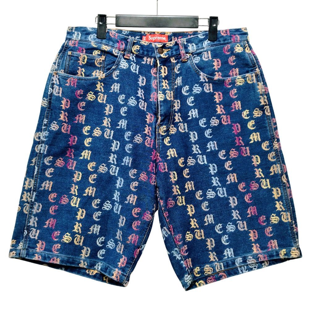 SUPREME シュプリーム Gradient Jacquard Denim Short デニム ショーツ 52025