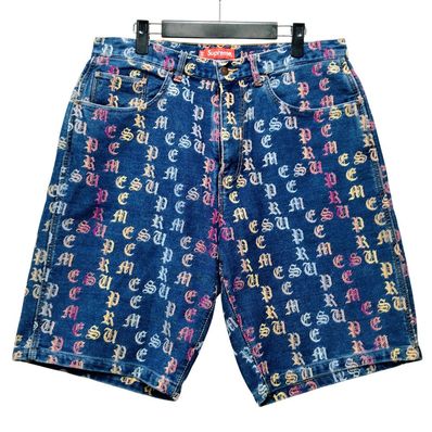 SUPREME シュプリーム Gradient Jacquard Denim Short デニム ショーツ 52025