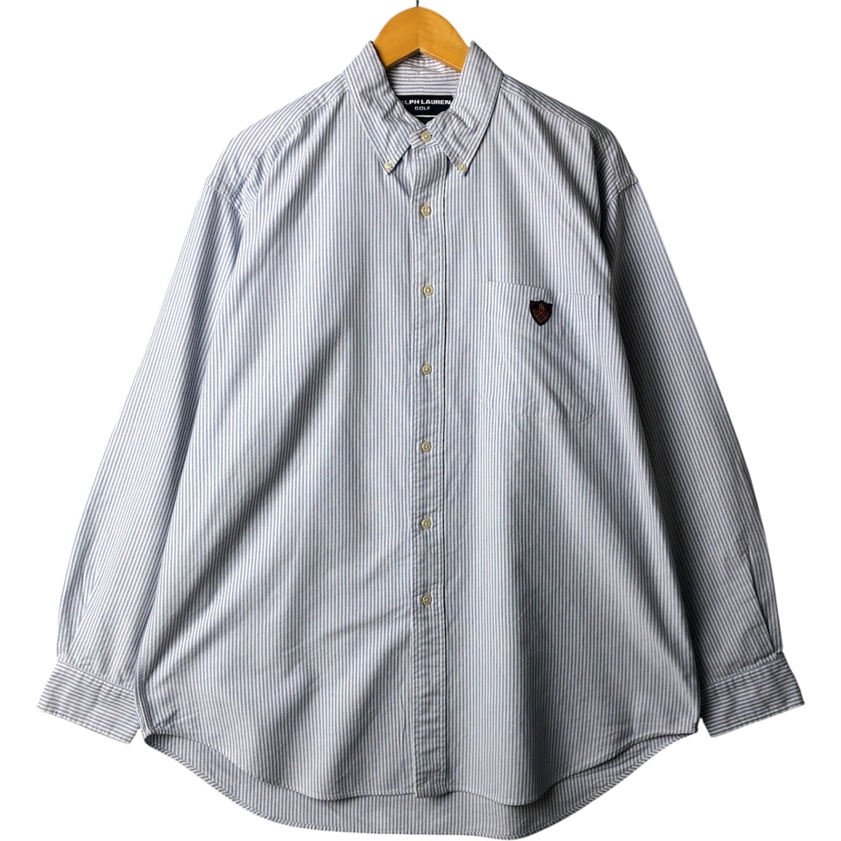 古着 ラルフローレン Ralph Lauren RALPH LAUREN GOLF 長袖 ボタンダウンストライプシャツ メンズL相当/eaa568433