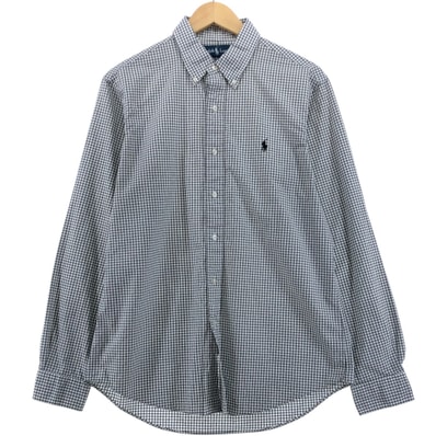 古着 ラルフローレン Ralph Lauren CUSTOM FIT 長袖 ボタンダウンチェックシャツ メンズL相当/eaa515283