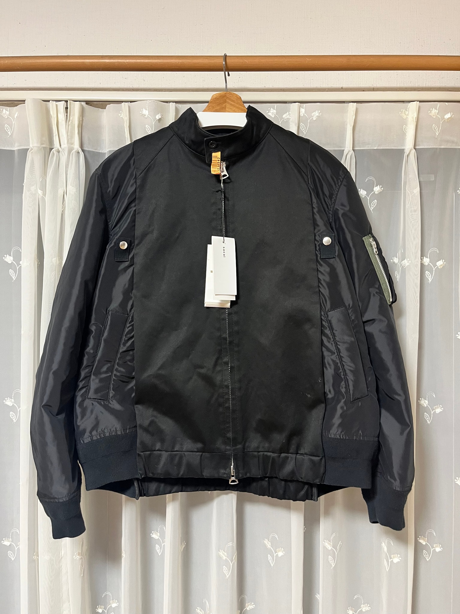 sacai Matsuzakaya Nagoya Store Renewal Commemorative Item Mens Blouson "Black/Black"