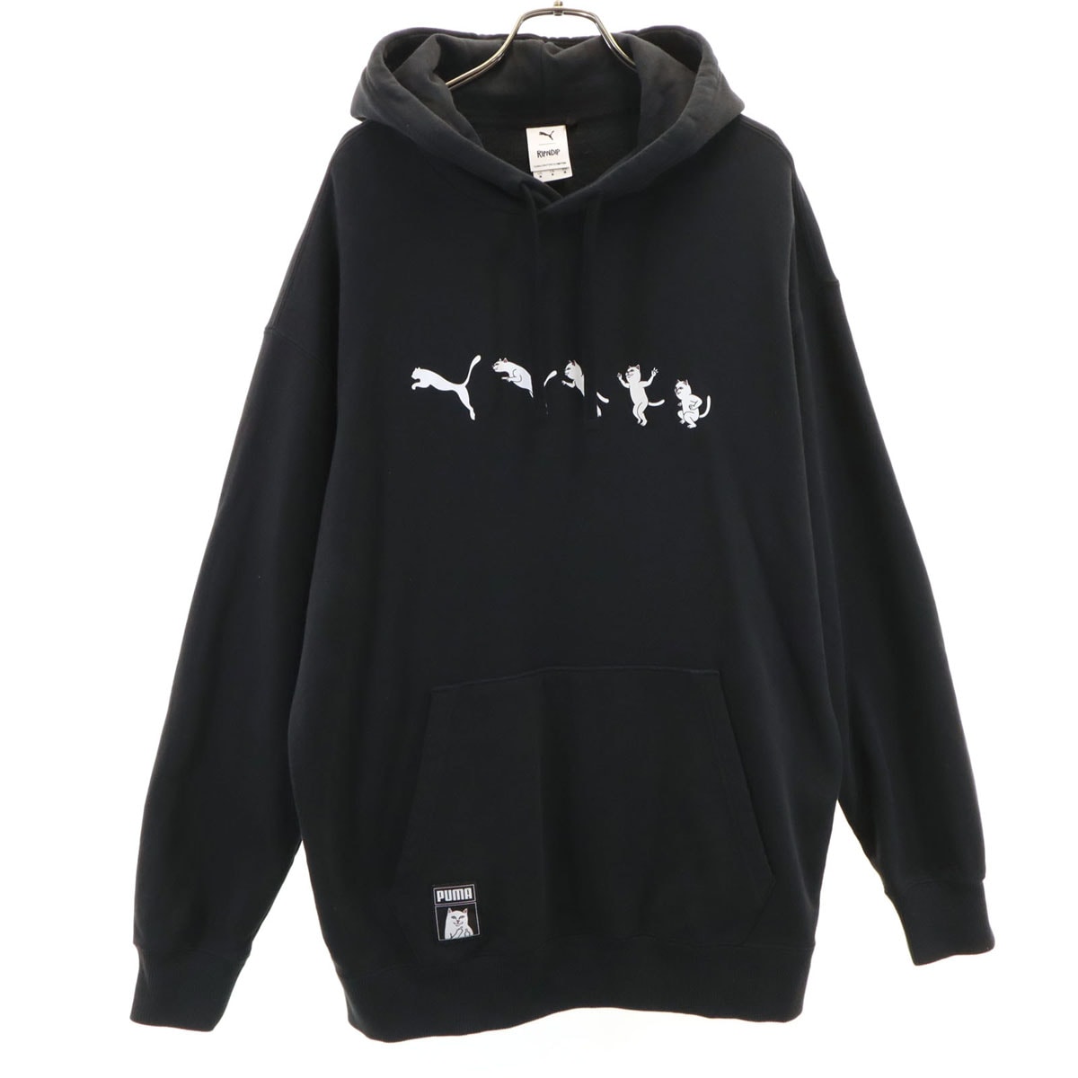 PUMA プーマ RIPNDIP リップンディップ コラボ 長袖 スウェットパーカー M ブラック