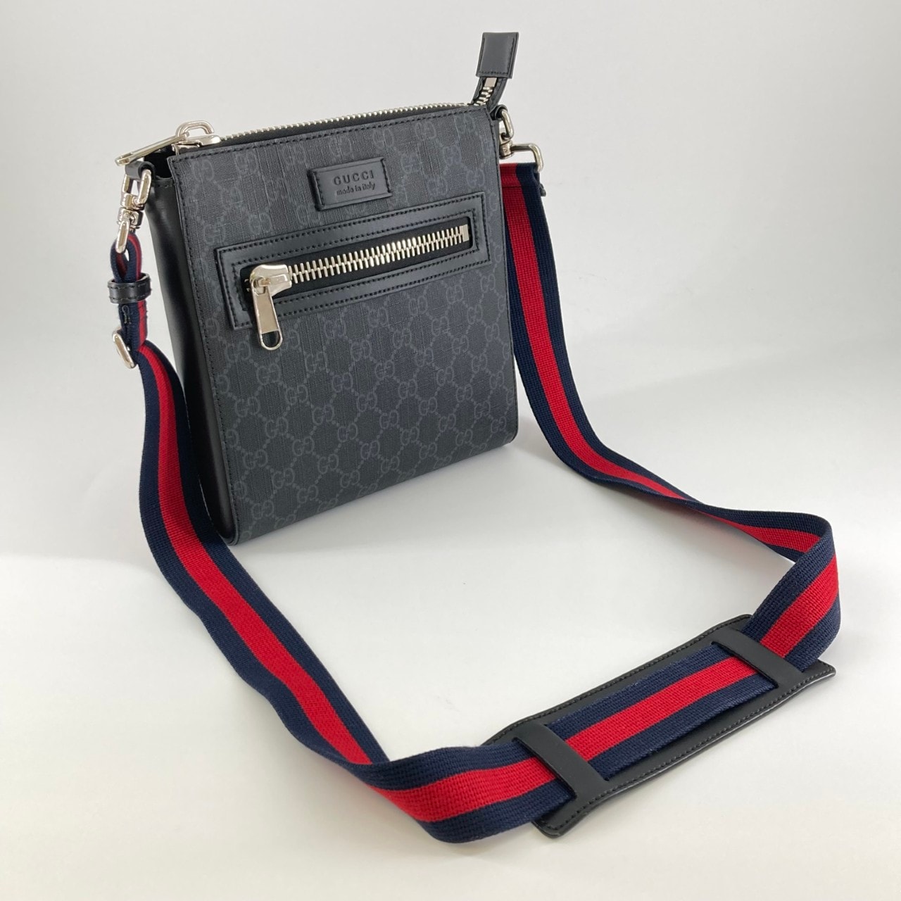 GUCCI(グッチ) GGスプリーム スモール メッセンジャー 523599 ショルダーバッグ ブラック
