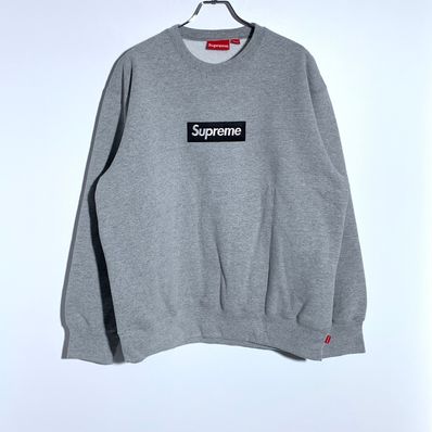 Supreme Box Logo Crewneck "Heather Grey" (22FW)