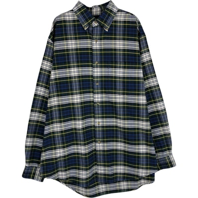 古着 ~90年代 エルエルビーン L.L.Bean 長袖 ボタンダウンチェックシャツ メンズL相当 ヴィンテージ/eaa643024