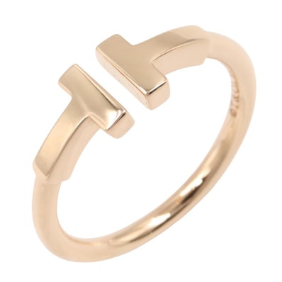 ティファニー TIFFANY&CO Tワイヤー リング リング・指輪 ジュエリー K18PG(ピンクゴールド) レディース ゴールド系 60147340 【中古】