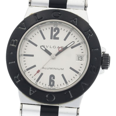 ブルガリ アルミニウム デイト AL32TA クォーツ ボーイズ 【中古】