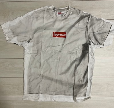 Supreme x MM6 Maison Margiela Box Logo Tee "White"