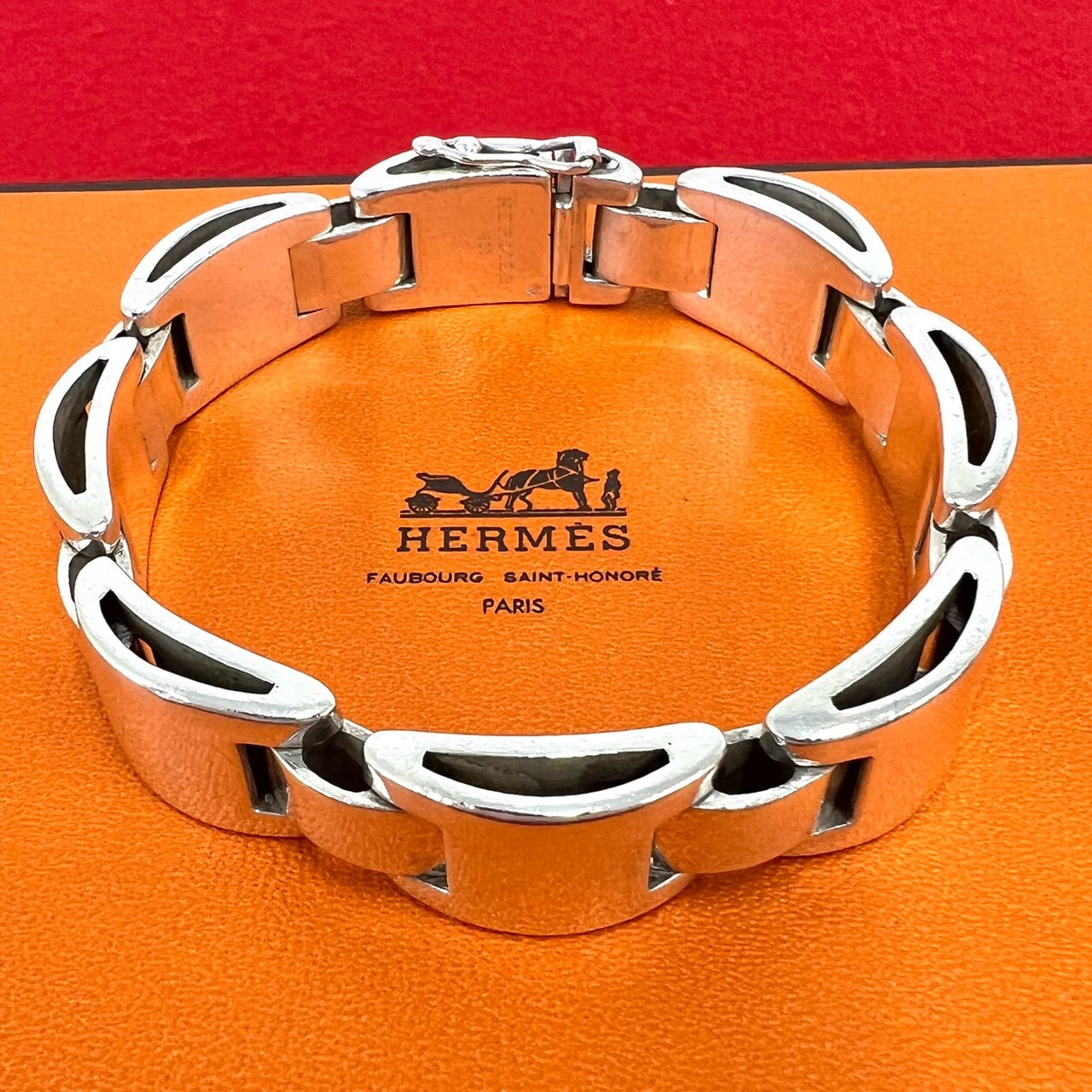 HERMES エルメス ルナパーク シルバー925 ブレスレット シルバー
 28629