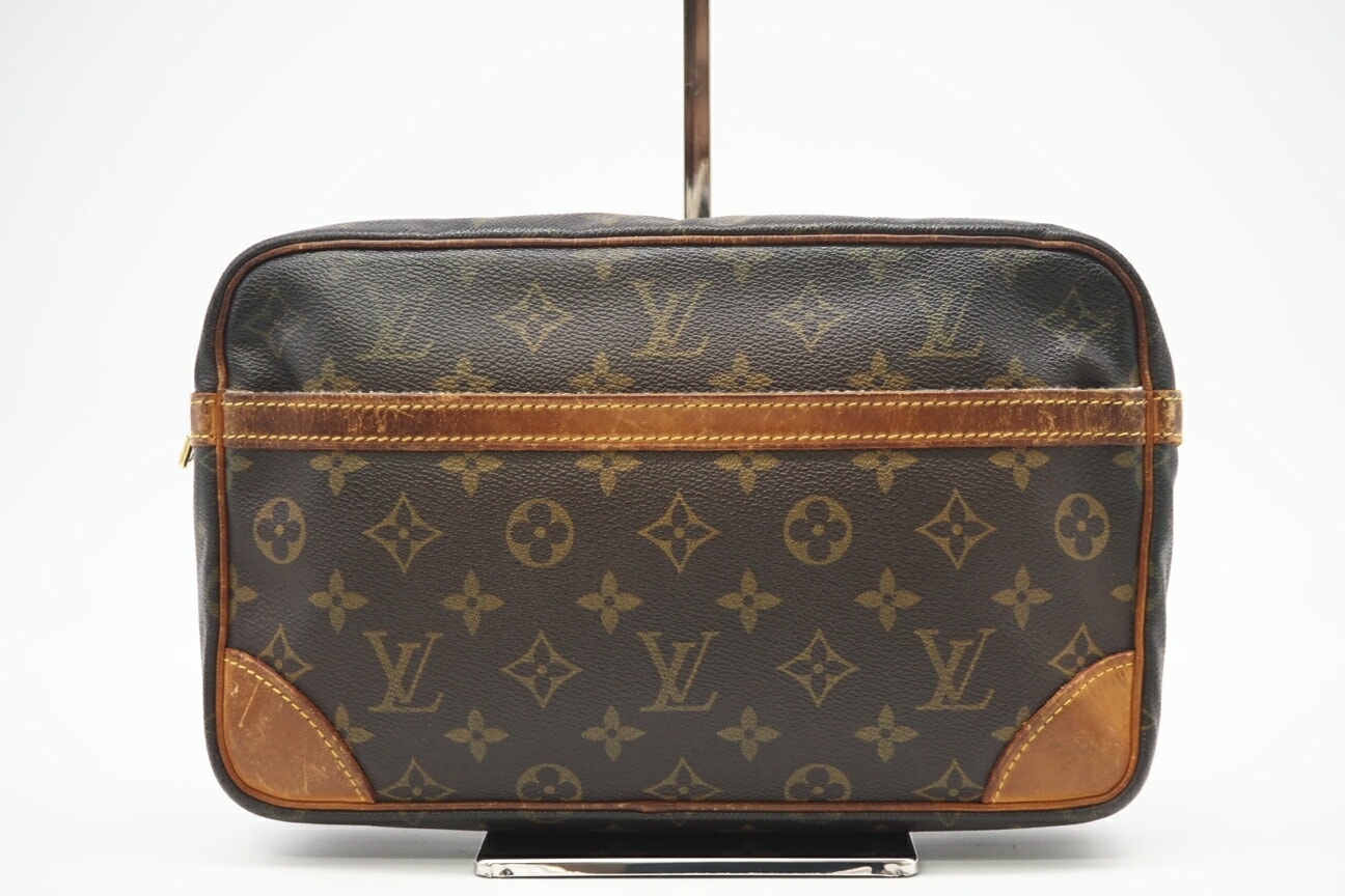 LOUIS VUITTON ルイ・ヴィトン モノグラム コンピエーニュ28 M51845 クラッチバッグ ブラウン コーティングキャンバス レディース