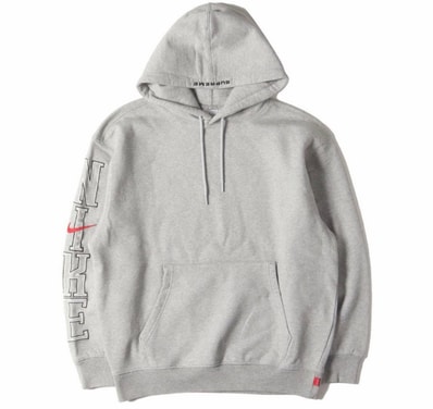 Supreme x Nike Hooded Sweatshirt "Heather Grey"