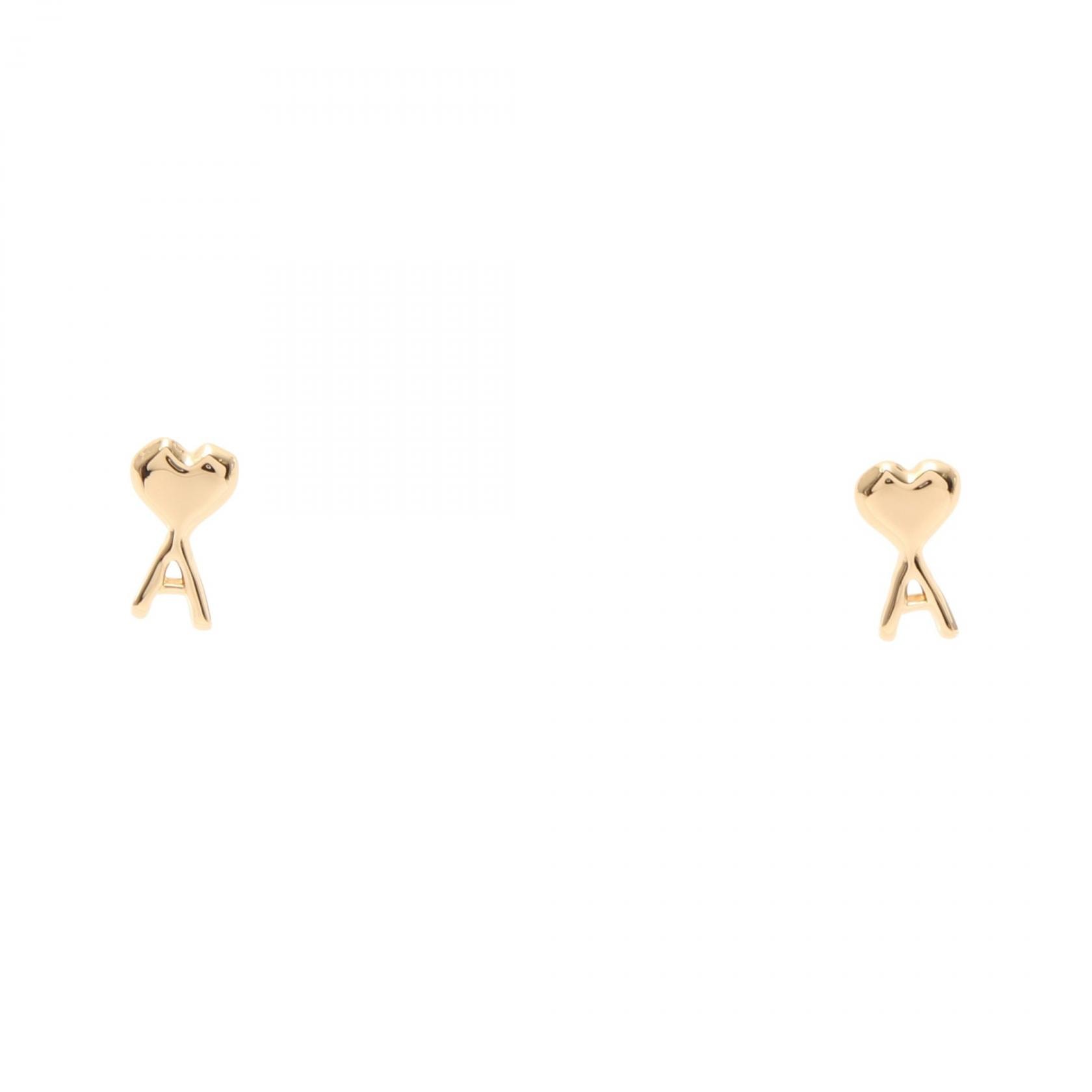 アミ AMI ハートロゴ ピアス ジュエリー GP(ゴールドメッキ) レディース ゴールド系 UJW445.361902 【新品】