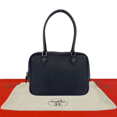 HERMES エルメス プリュム20 スイフト ハンドバッグ ブルーニュイ ネイビー
79082