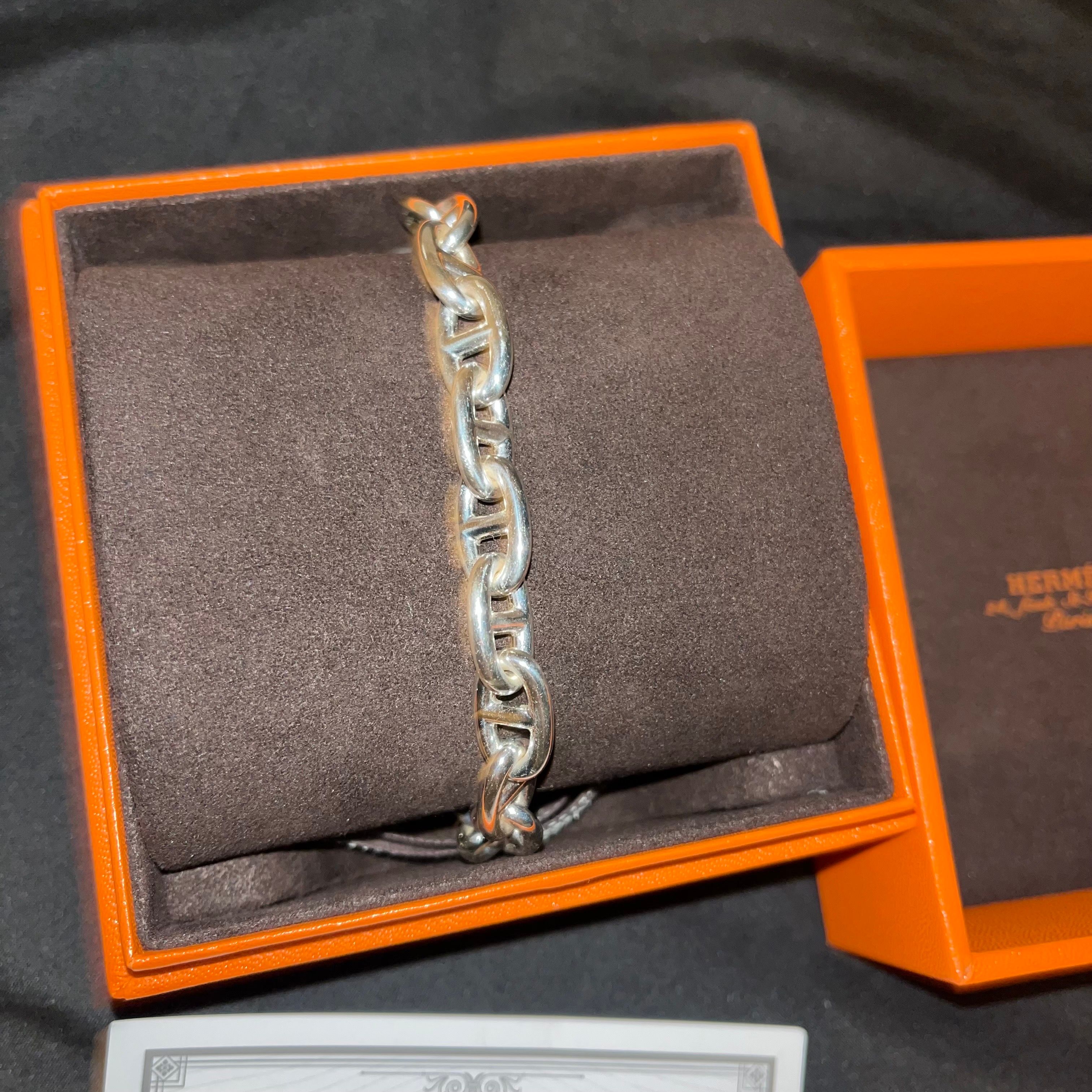 Hermes Chaine D'ancre MM Bracelet "Silver"