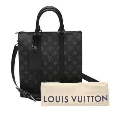 ルイヴィトン LOUIS VUITTON サックプラ・クロス M46456 モノグラム・エクリプス トートバッグ
