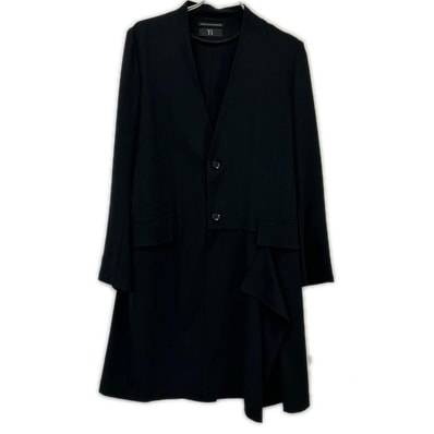 ワイズ YJ-J02-500 ブラック 2B オープンカラー ロングジャケット 1