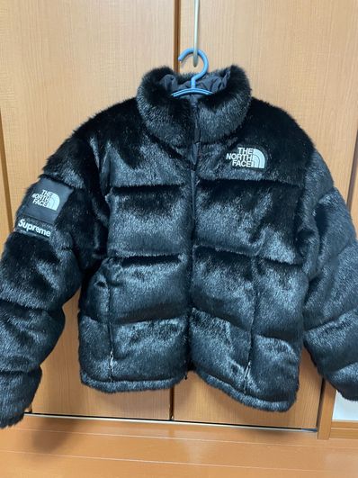 Supreme x The North Face Faux Fur Nuptse Jacket "Black"