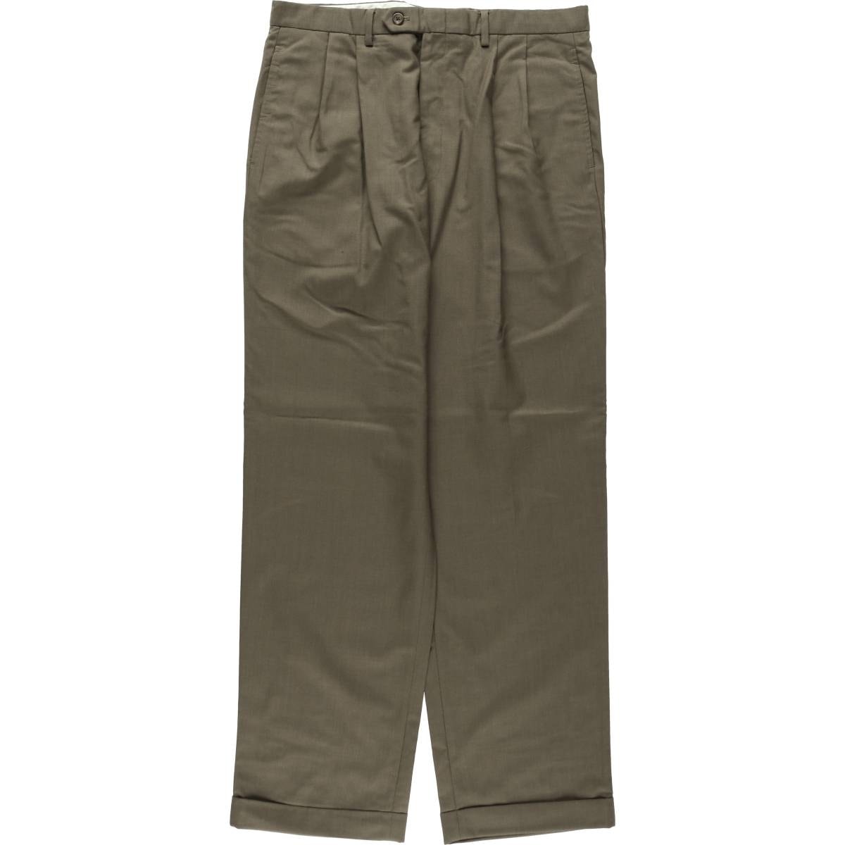 古着 ラルフローレン Ralph Lauren LAUREN ローレン TOTAL COMFORT ツータック ウールパンツ スラックス メンズw35相当/eaa622336